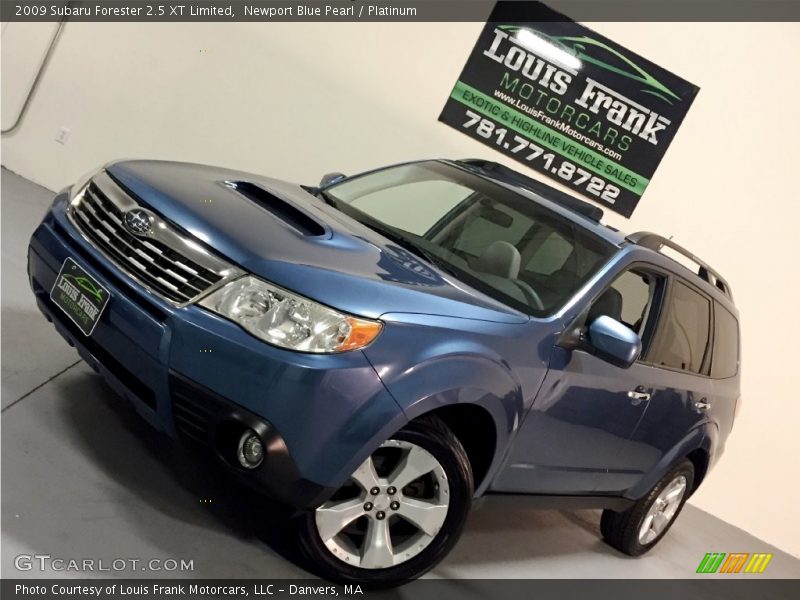 Newport Blue Pearl / Platinum 2009 Subaru Forester 2.5 XT Limited