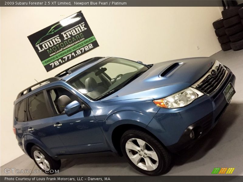 Newport Blue Pearl / Platinum 2009 Subaru Forester 2.5 XT Limited