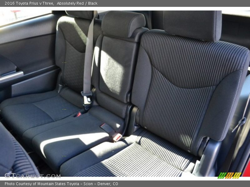 Absolutely Red / Black 2016 Toyota Prius v Three