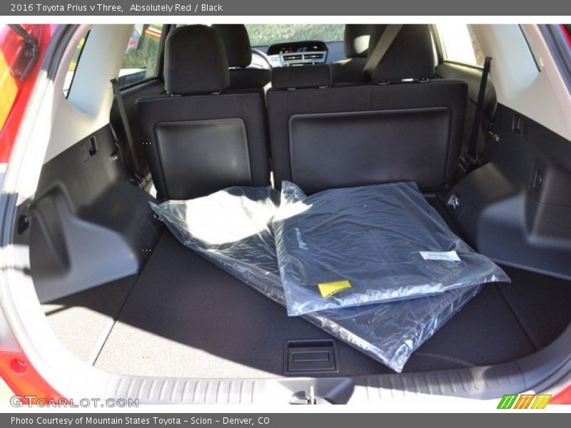 Absolutely Red / Black 2016 Toyota Prius v Three