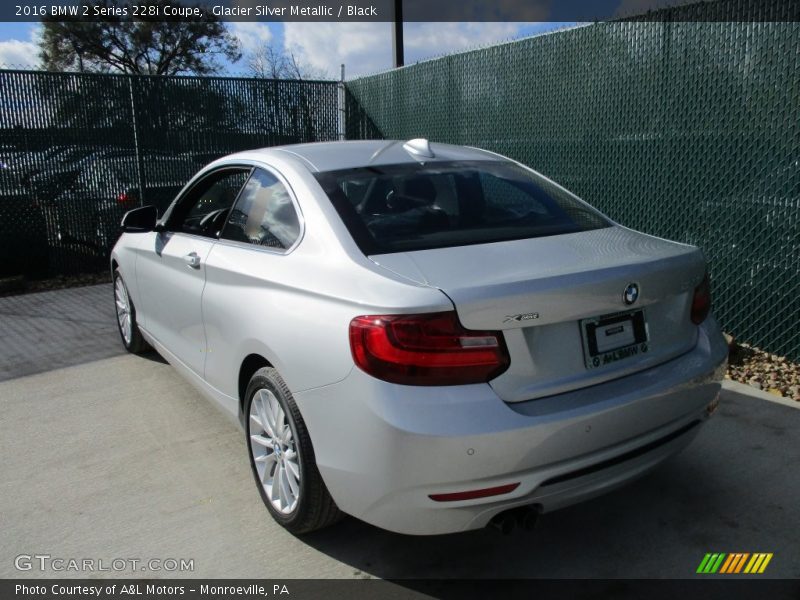 Glacier Silver Metallic / Black 2016 BMW 2 Series 228i Coupe