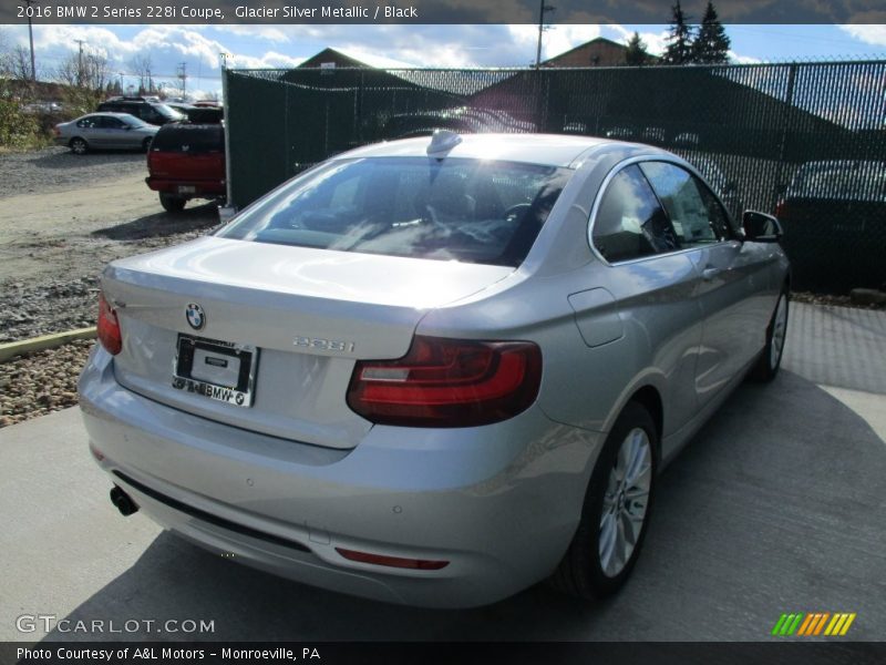 Glacier Silver Metallic / Black 2016 BMW 2 Series 228i Coupe