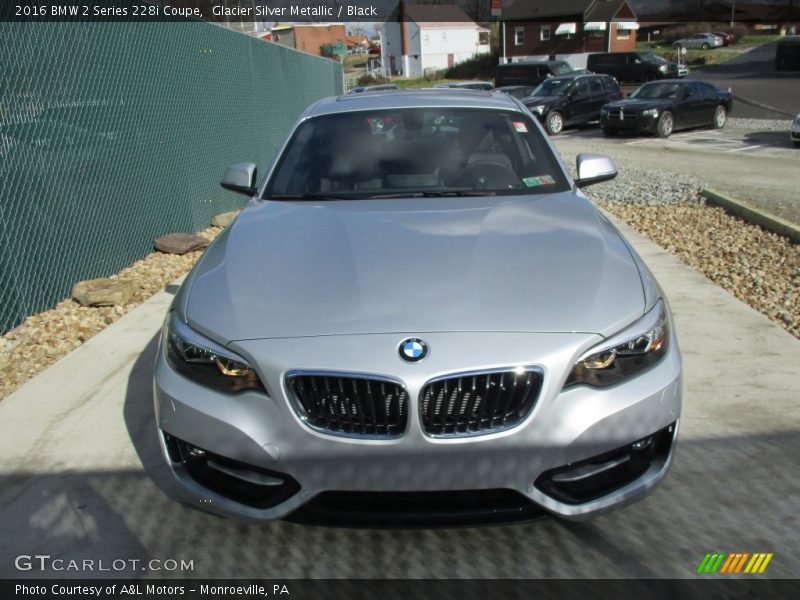 Glacier Silver Metallic / Black 2016 BMW 2 Series 228i Coupe