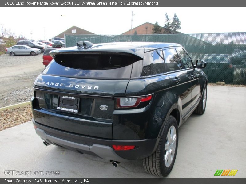 Aintree Green Metalllic / Espresso/Almond 2016 Land Rover Range Rover Evoque SE