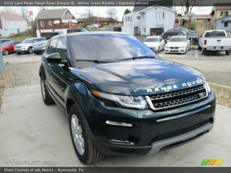 Aintree Green Metalllic / Espresso/Almond 2016 Land Rover Range Rover Evoque SE