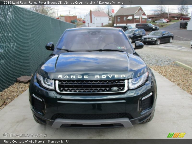 Aintree Green Metalllic / Espresso/Almond 2016 Land Rover Range Rover Evoque SE
