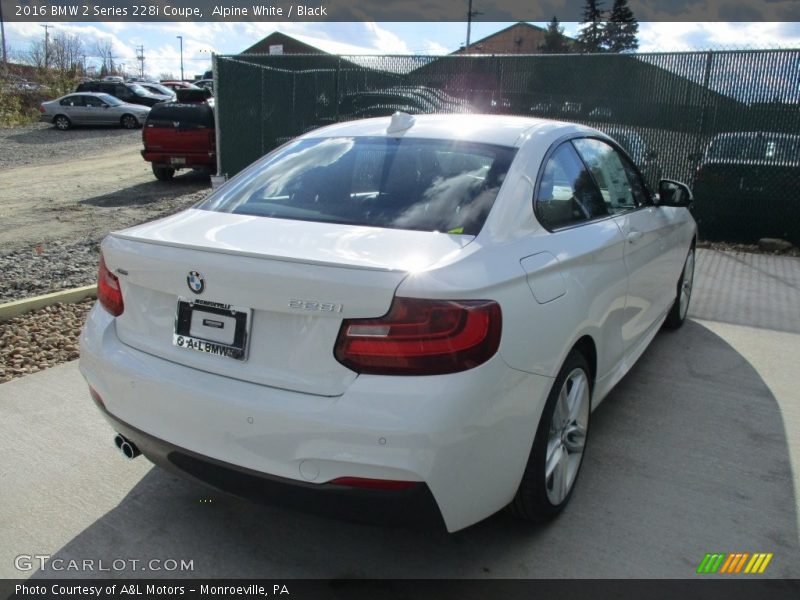 Alpine White / Black 2016 BMW 2 Series 228i Coupe