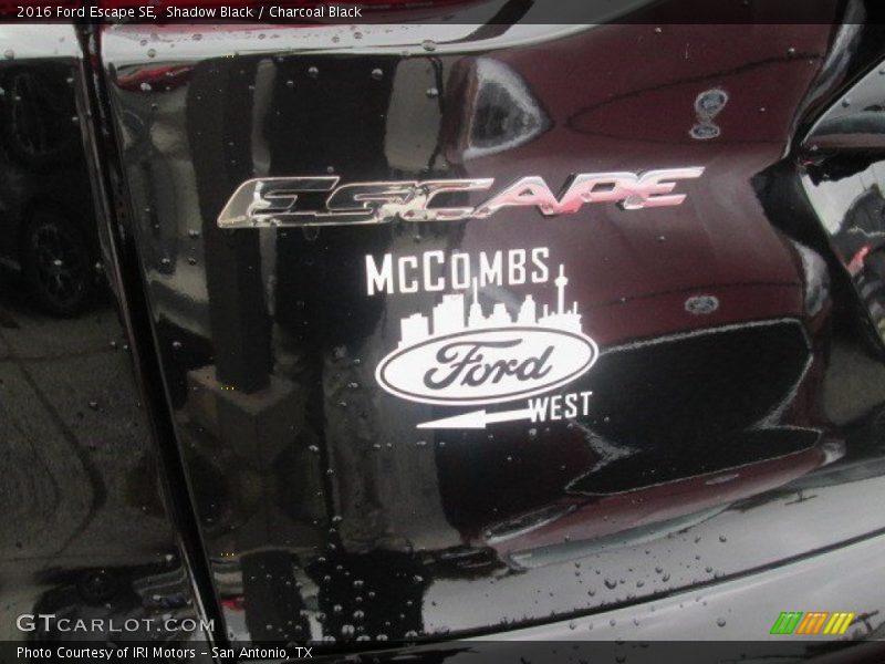 Shadow Black / Charcoal Black 2016 Ford Escape SE