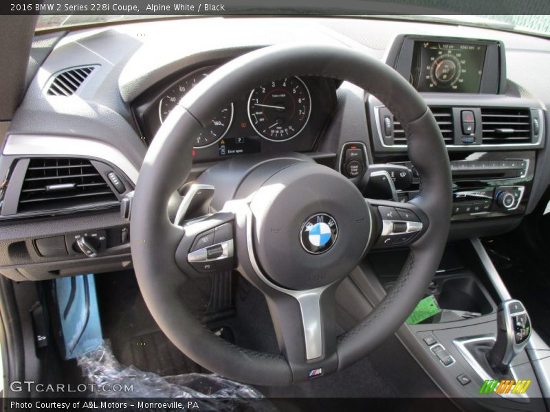 Alpine White / Black 2016 BMW 2 Series 228i Coupe
