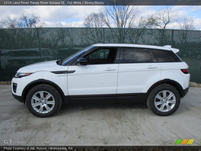 Fuji White / Ebony/Ebony 2016 Land Rover Range Rover Evoque SE