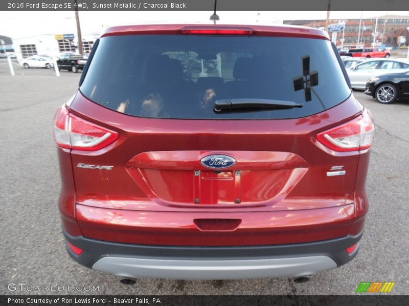 Sunset Metallic / Charcoal Black 2016 Ford Escape SE 4WD