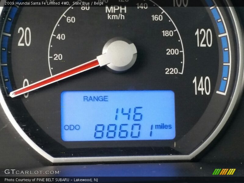 Slate Blue / Beige 2009 Hyundai Santa Fe Limited 4WD