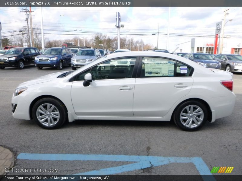 Crystal White Pearl / Black 2016 Subaru Impreza 2.0i Premium 4-door