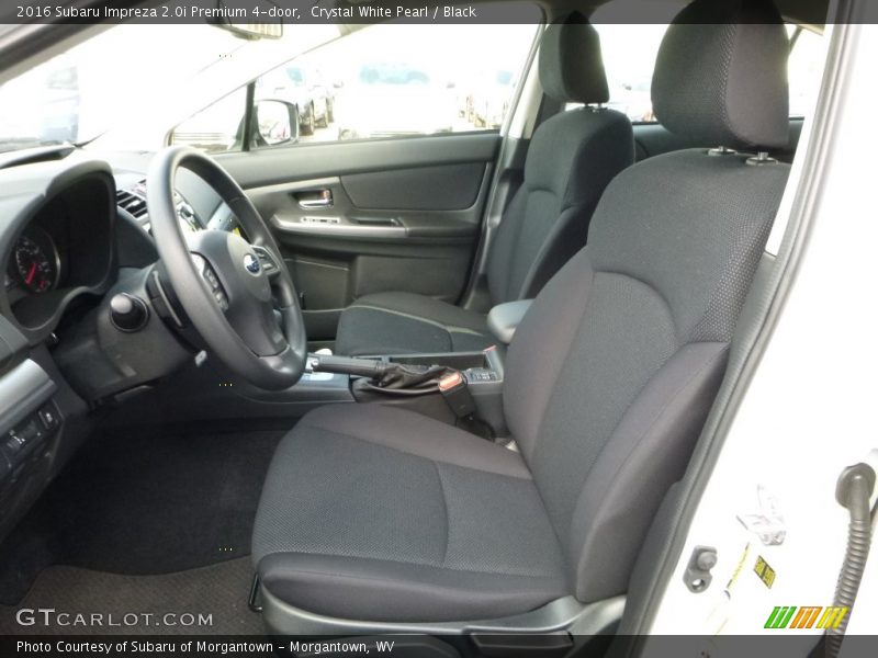 Front Seat of 2016 Impreza 2.0i Premium 4-door