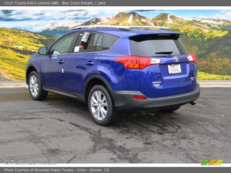 Blue Crush Metallic / Latte 2015 Toyota RAV4 Limited AWD