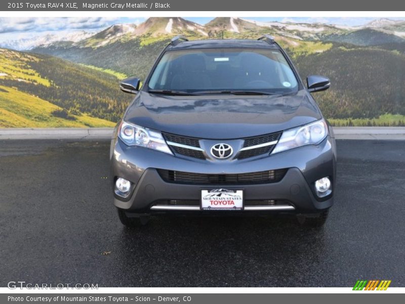 Magnetic Gray Metallic / Black 2015 Toyota RAV4 XLE