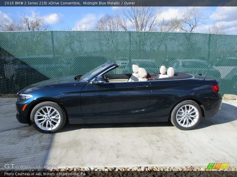 2016 2 Series 228i xDrive Convertible Midnight Blue Metallic
