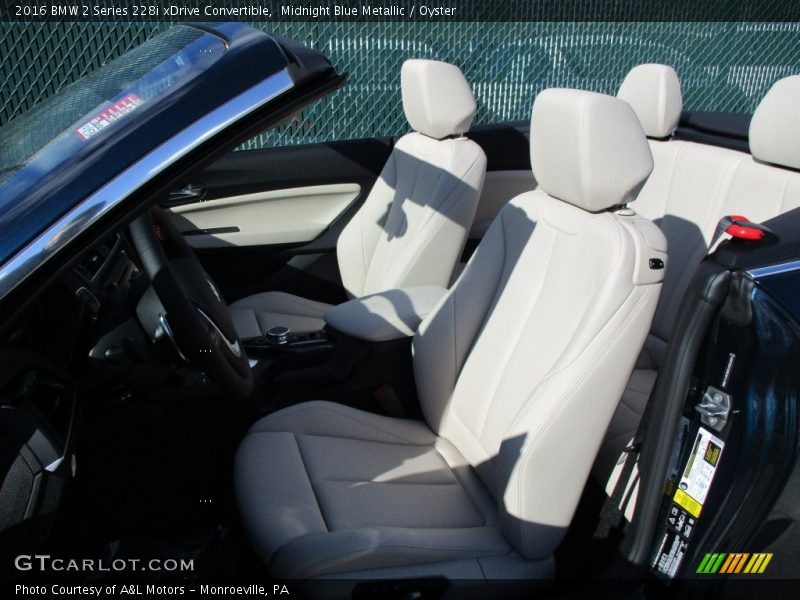 Midnight Blue Metallic / Oyster 2016 BMW 2 Series 228i xDrive Convertible
