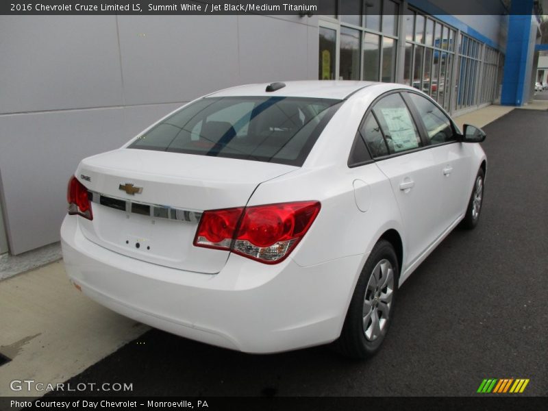 Summit White / Jet Black/Medium Titanium 2016 Chevrolet Cruze Limited LS