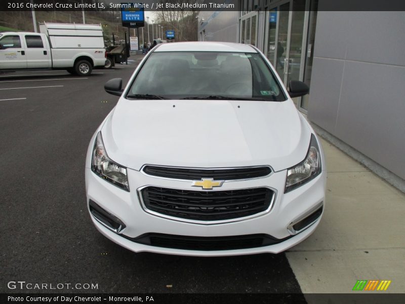 Summit White / Jet Black/Medium Titanium 2016 Chevrolet Cruze Limited LS