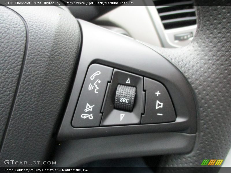 Summit White / Jet Black/Medium Titanium 2016 Chevrolet Cruze Limited LS