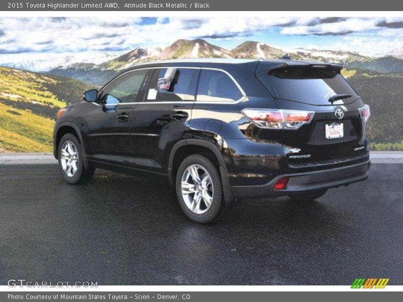 Attitude Black Metallic / Black 2015 Toyota Highlander Limited AWD