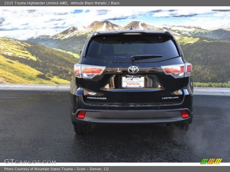 Attitude Black Metallic / Black 2015 Toyota Highlander Limited AWD
