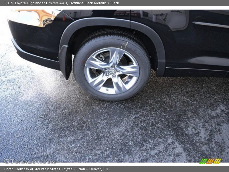 Attitude Black Metallic / Black 2015 Toyota Highlander Limited AWD