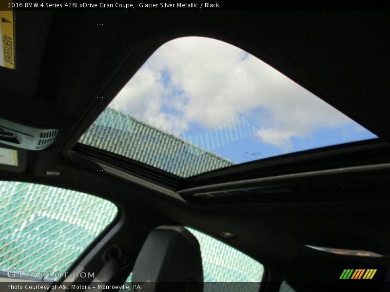Glacier Silver Metallic / Black 2016 BMW 4 Series 428i xDrive Gran Coupe