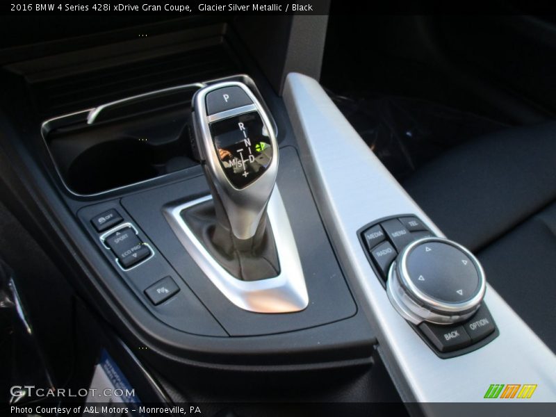 Glacier Silver Metallic / Black 2016 BMW 4 Series 428i xDrive Gran Coupe
