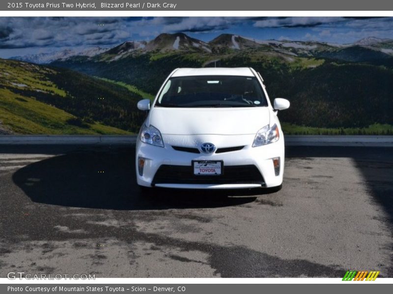 Blizzard Pearl / Dark Gray 2015 Toyota Prius Two Hybrid
