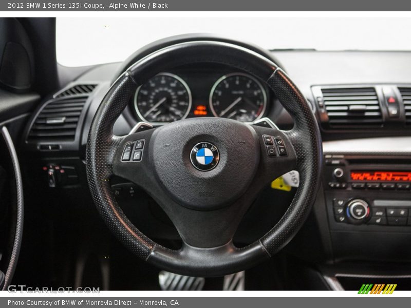 Alpine White / Black 2012 BMW 1 Series 135i Coupe