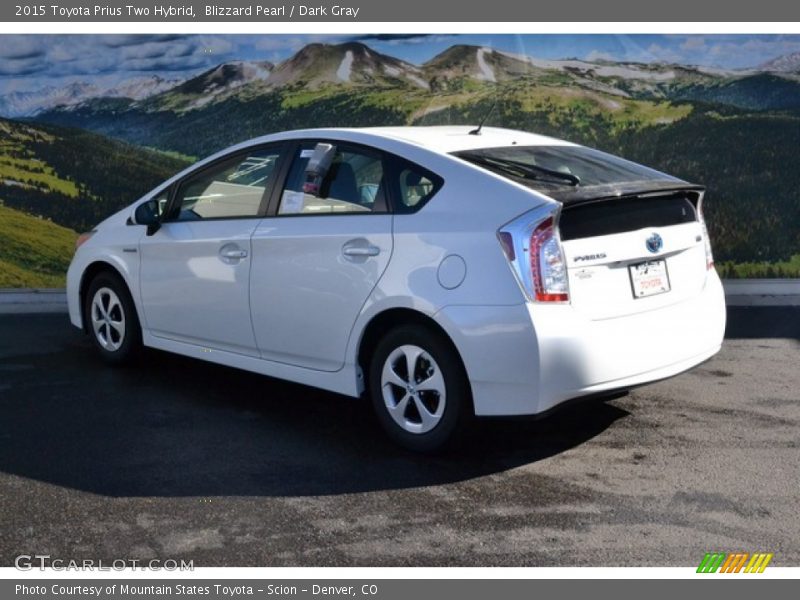 Blizzard Pearl / Dark Gray 2015 Toyota Prius Two Hybrid