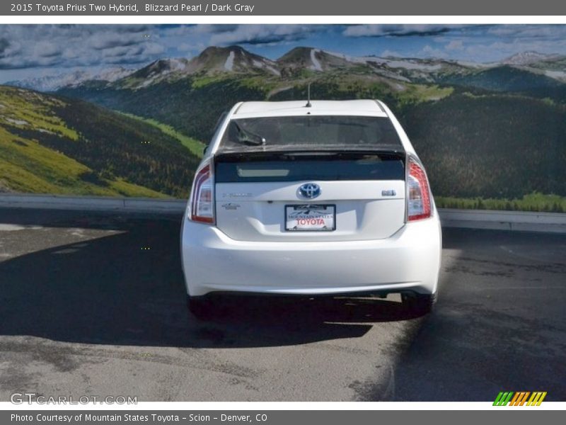 Blizzard Pearl / Dark Gray 2015 Toyota Prius Two Hybrid