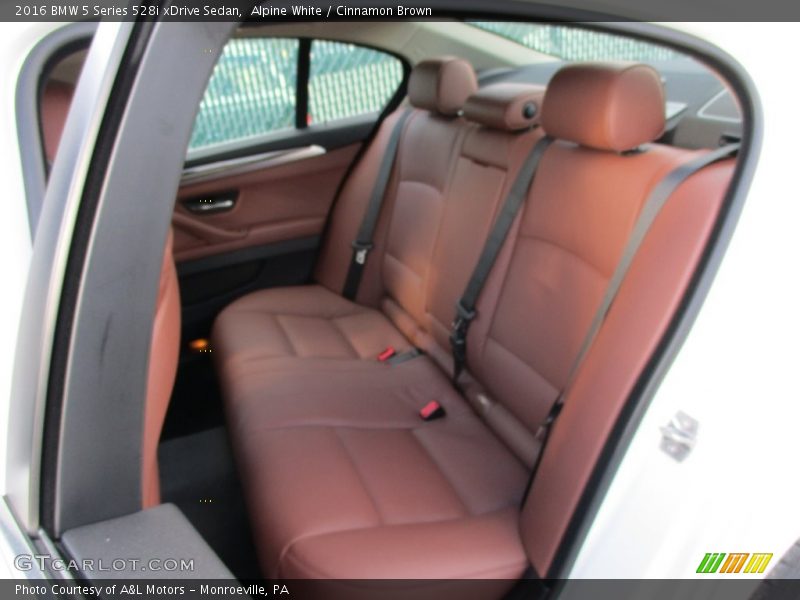 Rear Seat of 2016 5 Series 528i xDrive Sedan