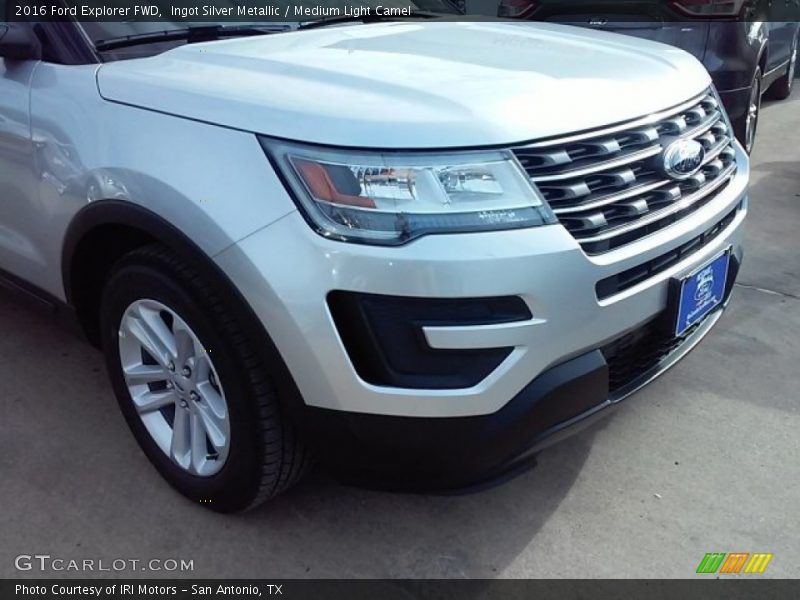 Ingot Silver Metallic / Medium Light Camel 2016 Ford Explorer FWD