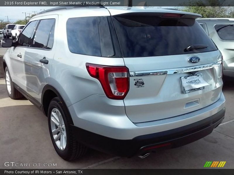 Ingot Silver Metallic / Medium Light Camel 2016 Ford Explorer FWD