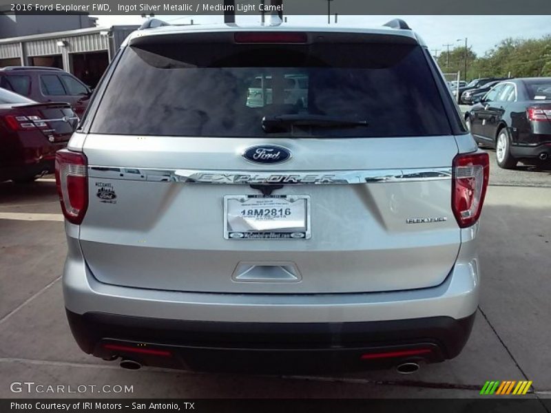 Ingot Silver Metallic / Medium Light Camel 2016 Ford Explorer FWD