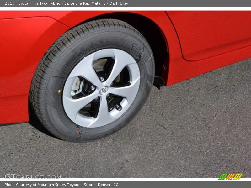 Barcelona Red Metallic / Dark Gray 2015 Toyota Prius Two Hybrid
