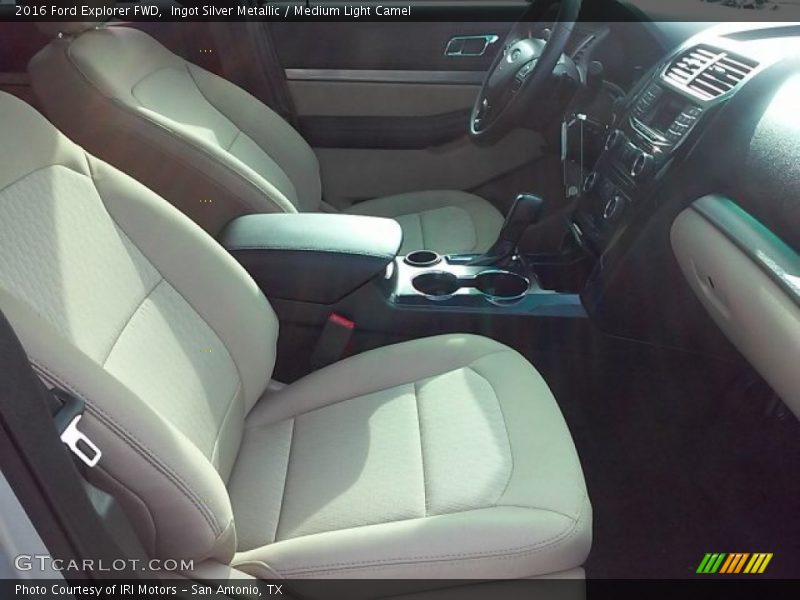 Ingot Silver Metallic / Medium Light Camel 2016 Ford Explorer FWD