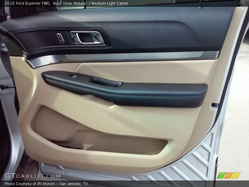 Ingot Silver Metallic / Medium Light Camel 2016 Ford Explorer FWD
