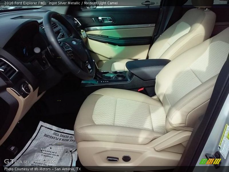 Ingot Silver Metallic / Medium Light Camel 2016 Ford Explorer FWD