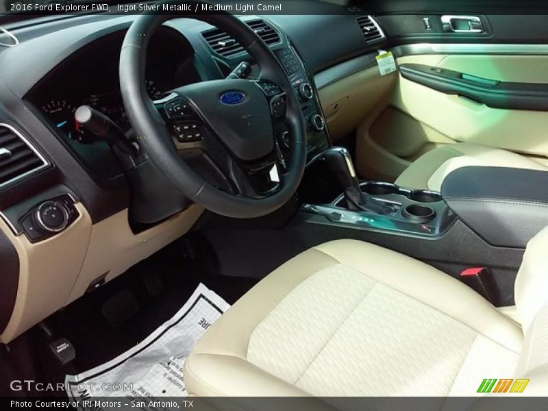 Ingot Silver Metallic / Medium Light Camel 2016 Ford Explorer FWD