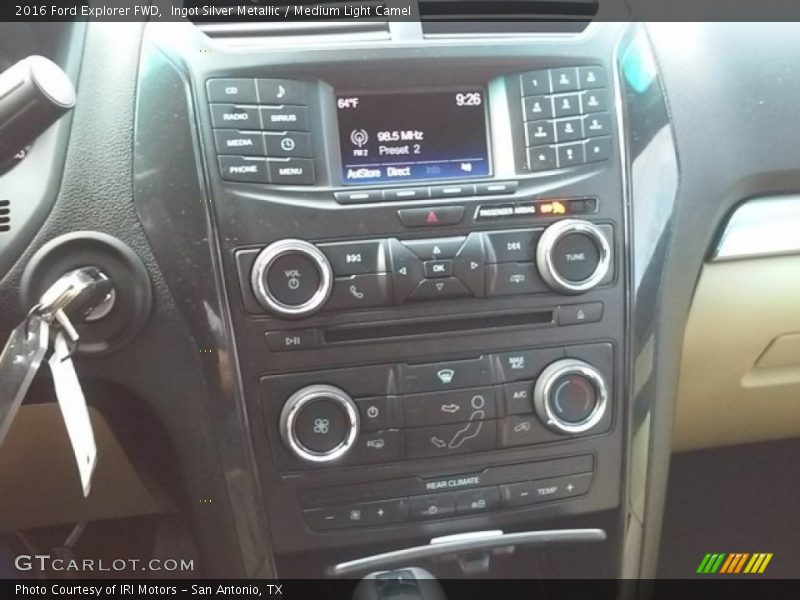 Ingot Silver Metallic / Medium Light Camel 2016 Ford Explorer FWD