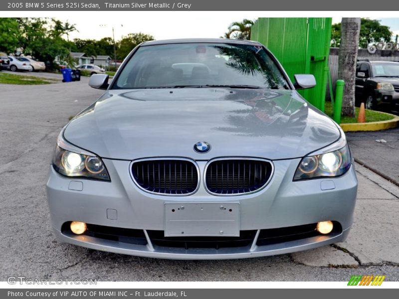 Titanium Silver Metallic / Grey 2005 BMW 5 Series 525i Sedan