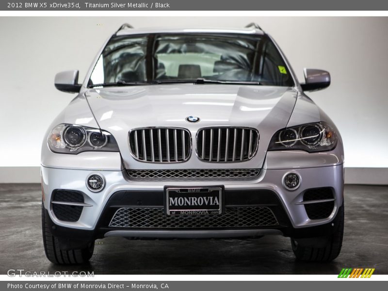 Titanium Silver Metallic / Black 2012 BMW X5 xDrive35d