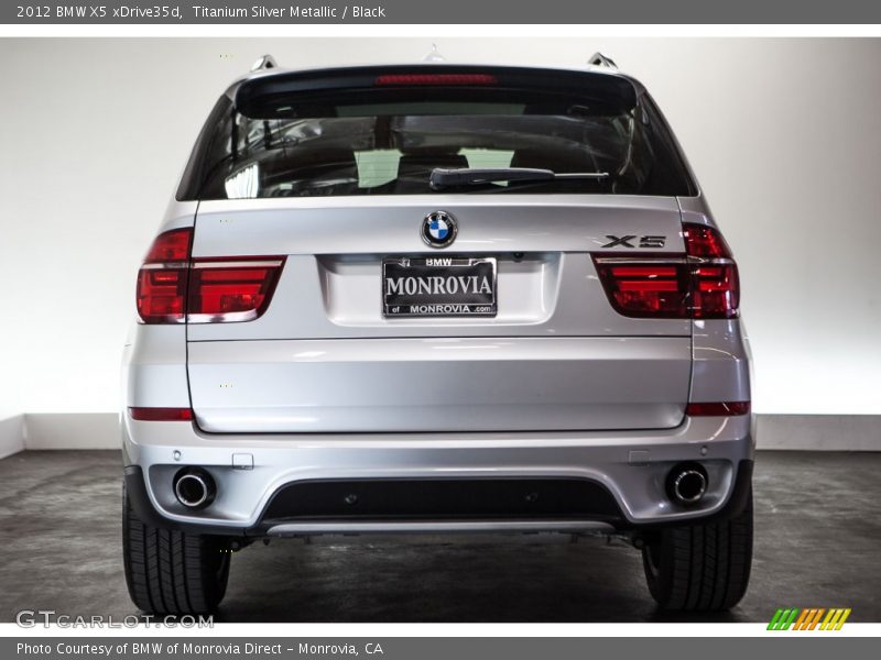 Titanium Silver Metallic / Black 2012 BMW X5 xDrive35d