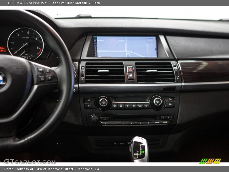 Titanium Silver Metallic / Black 2012 BMW X5 xDrive35d