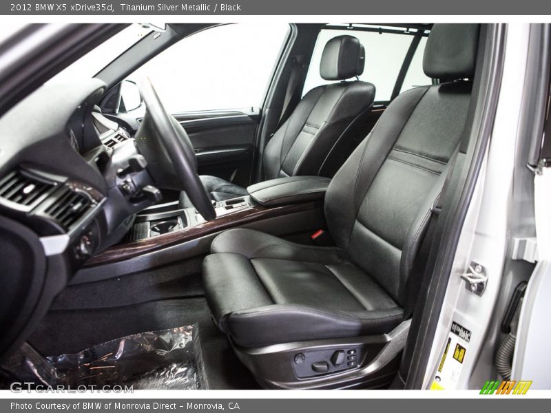 Titanium Silver Metallic / Black 2012 BMW X5 xDrive35d