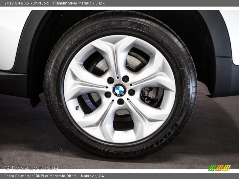 Titanium Silver Metallic / Black 2012 BMW X5 xDrive35d